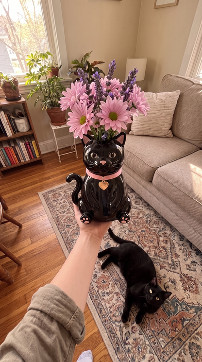 Handmade Custom Cat Planter